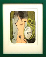 Josef Velčovský - Ranní sprcha - grafika